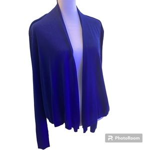 Sparkly Cardigan Blue Women’s Small Open Front